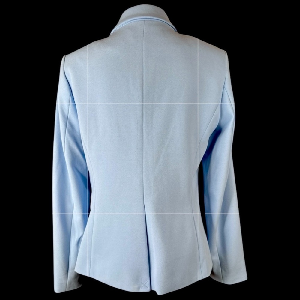 CALVIN KLEIN Powder Blue Blazer, Size 8. - Picture 2 of 12